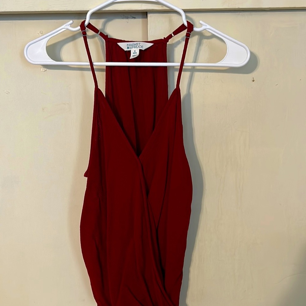 Red tank top